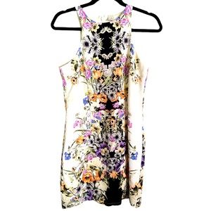 Anthropologie Paper‎ Crane Floral Sleeveless Sheath Dress